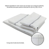 Sábana Ajustable Para Corral Blanco